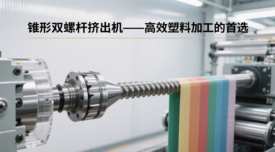 錐形雙螺桿擠出機(jī) —— 高效塑料加工的首選20250903.jpg