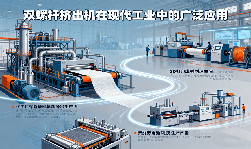 雙螺桿擠出機在現(xiàn)代工業(yè)中的廣泛應用！