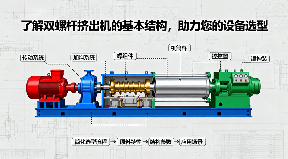 了解雙螺桿擠出機的基本結構，助力您的設備選型