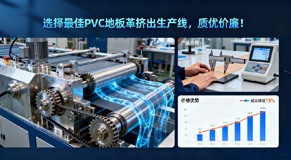 選擇最佳 PVC 地板革擠出生產(chǎn)線，質(zhì)優(yōu)價(jià)廉！
